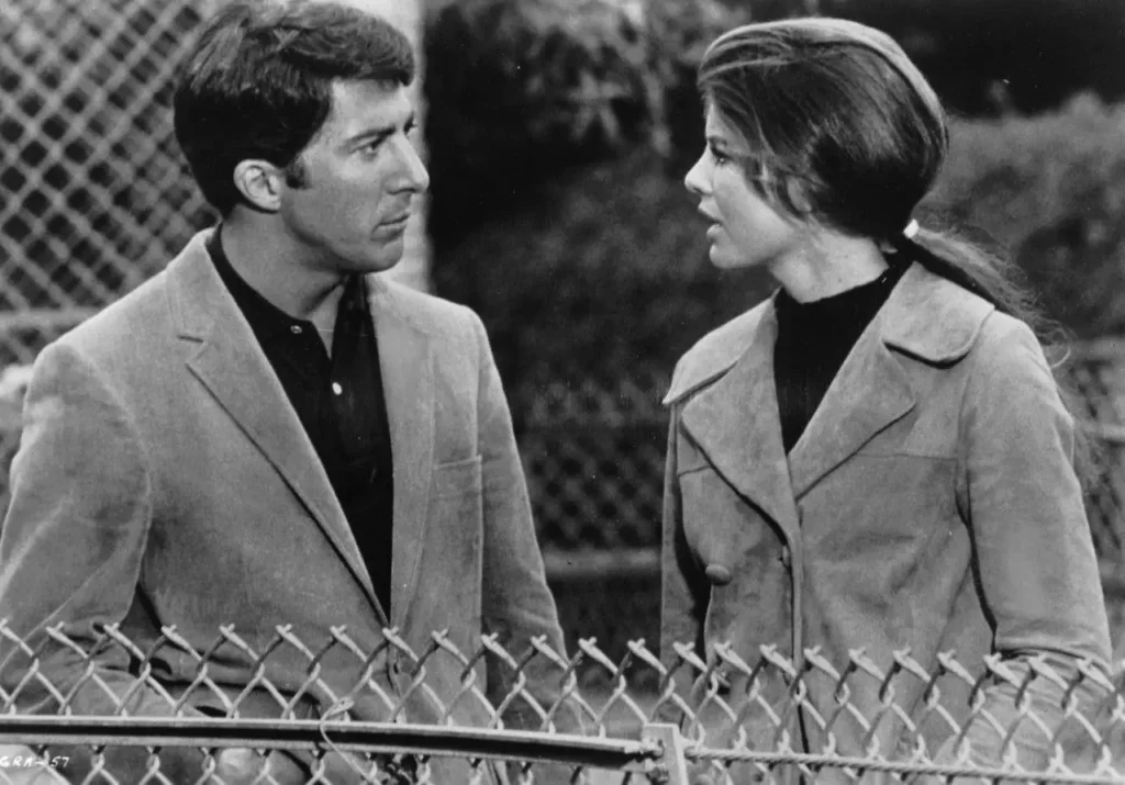 Katharine Ross y Dustin Hoffman (El graduado)