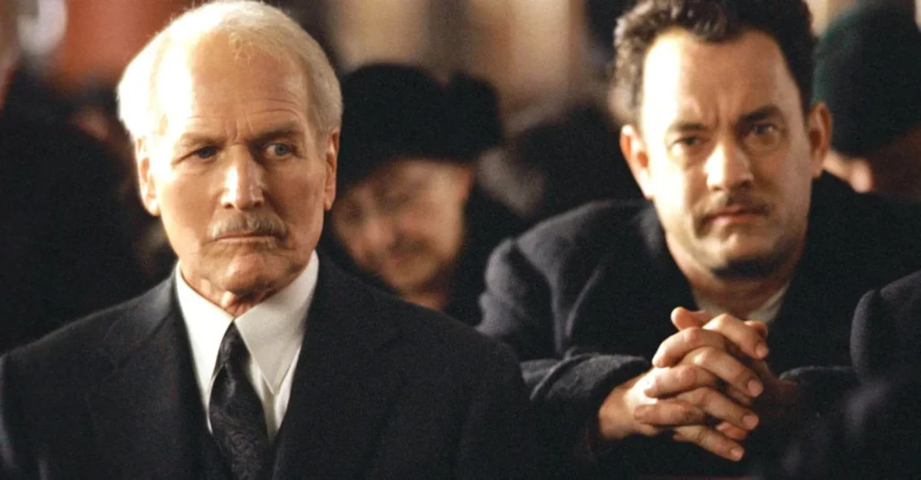 Paul Newman y Tom Hanks en Camino a la perdición
