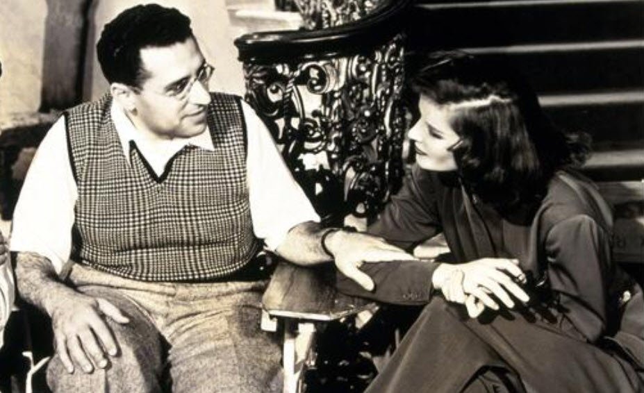 George Cukor Junto a Katharine Hepburn