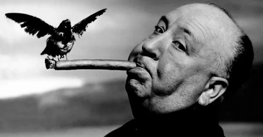 Hitchcock promocionando Los pájaros (1963)