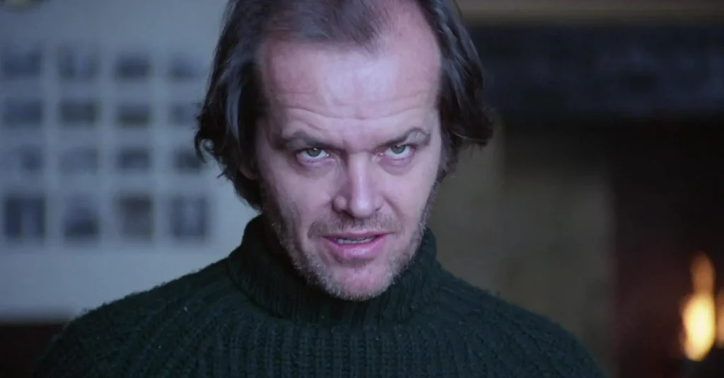 Jack Nicholson como Jack Torrance en El resplandor