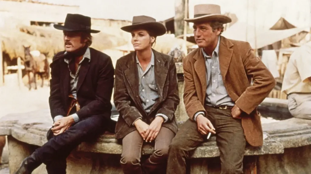Robert Redford, Katharine Ross y Paul Newman