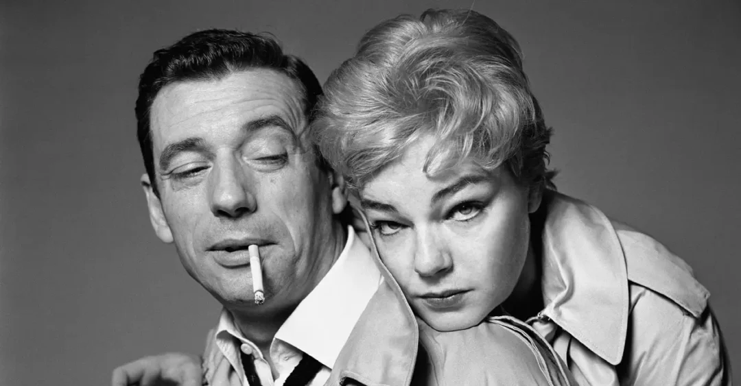 Yves Montand con Simone Signoret
