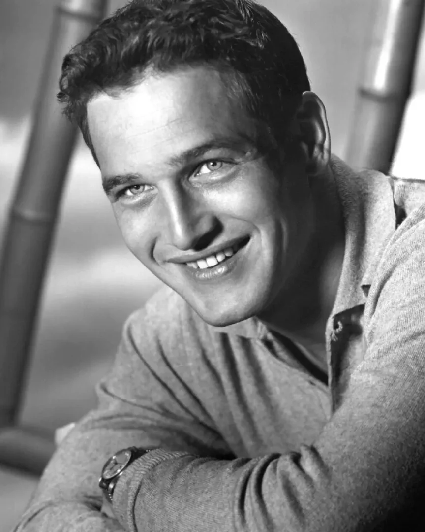Retrato de Paul Newman de jóven