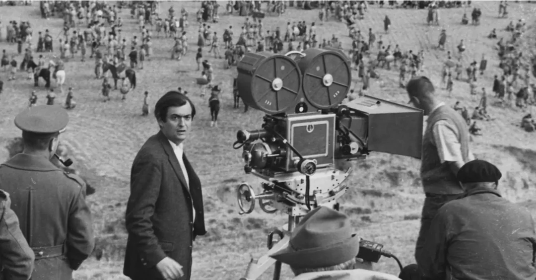 Stanley Kubrick durante el rodaje de Espartaco en España