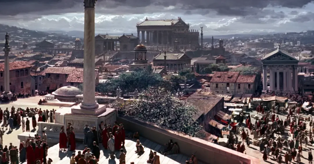 Vista de Roma en la película Espartaco