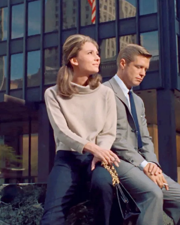 George Peppard y Audrey Hepburn en Manhattan