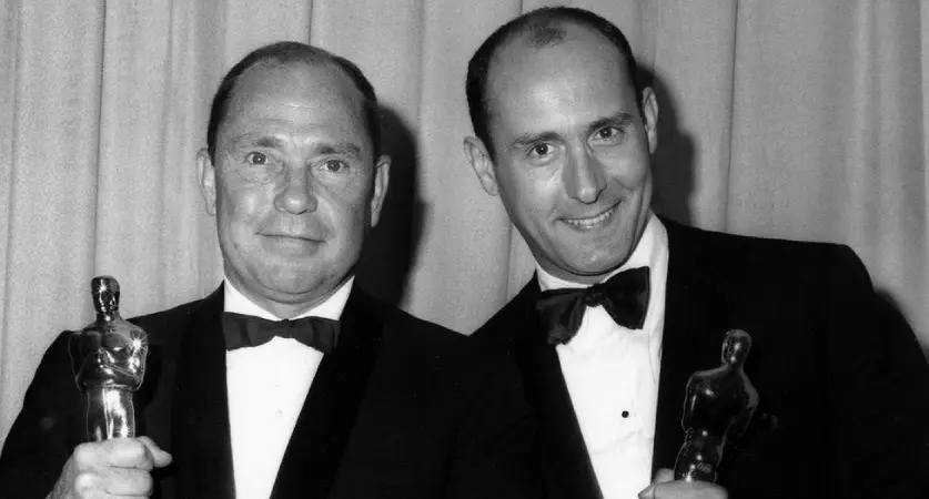 Henry Mancini y Jhony Mercer en los Oscar 1962