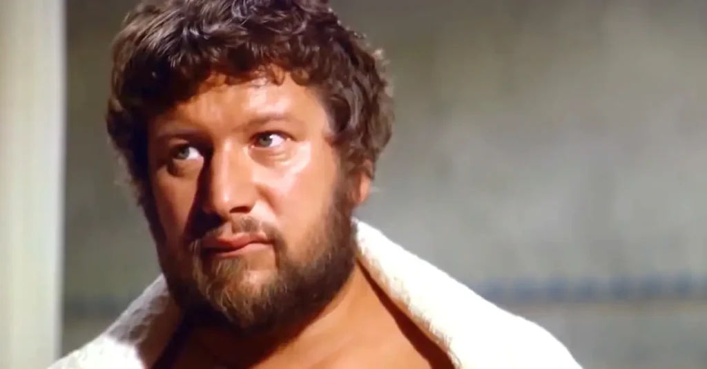 Peter Ustinov como Léntulo Batiato en Espartaco (1960)