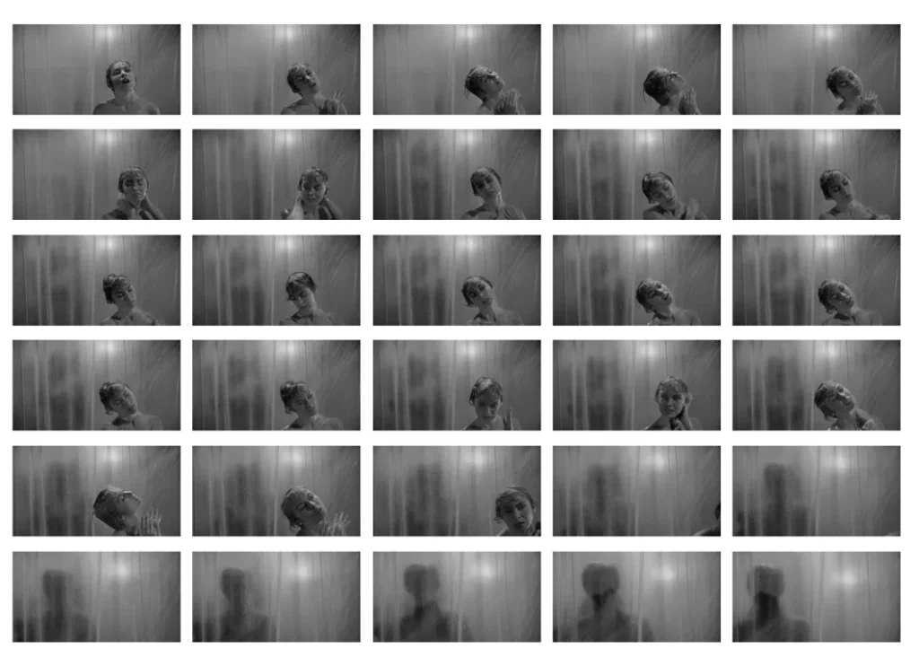 Escena ducha Psicosis 1960