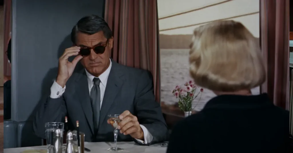 Cary Grant en Con la Muerte en los talones