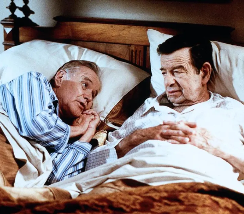 Jack Lemmon y Walter Matthau en 1998
