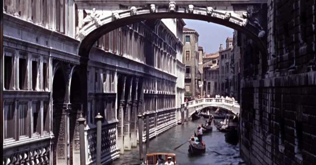 Puente de los Suspiros en Venecia, Italia