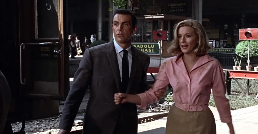 Sean Connery y Daniela Bianchi en Desde Rusia con Amor