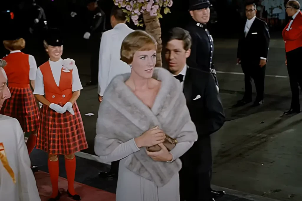 Julie Andrews en el estreno de Mary Poppins en1964