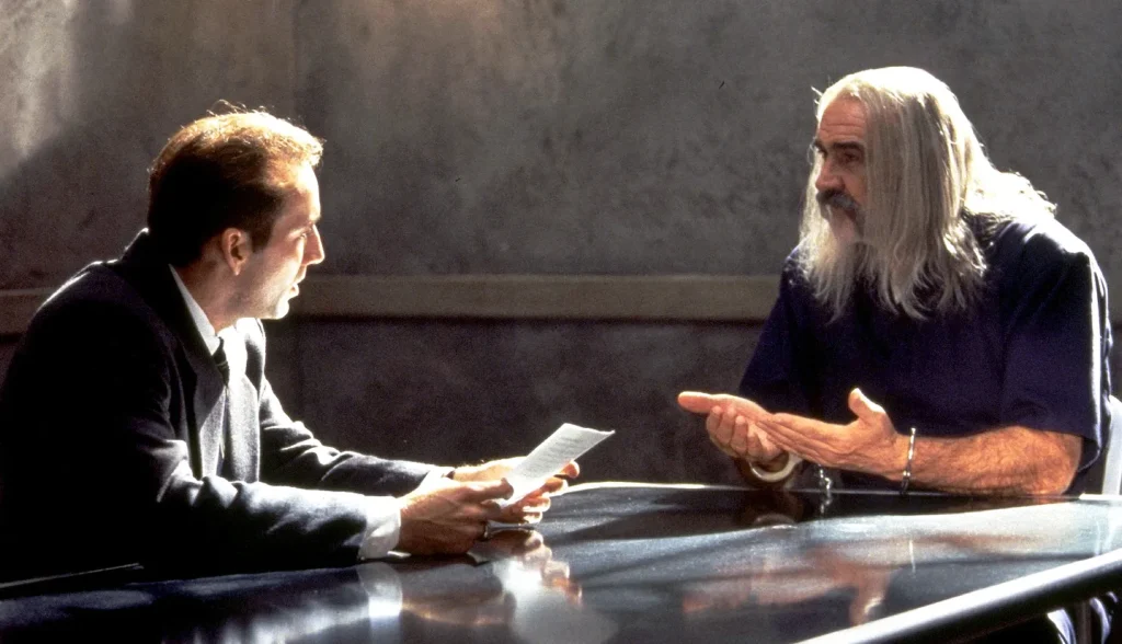 Nicolas Cage entrevista a Sean Connery en La Roca