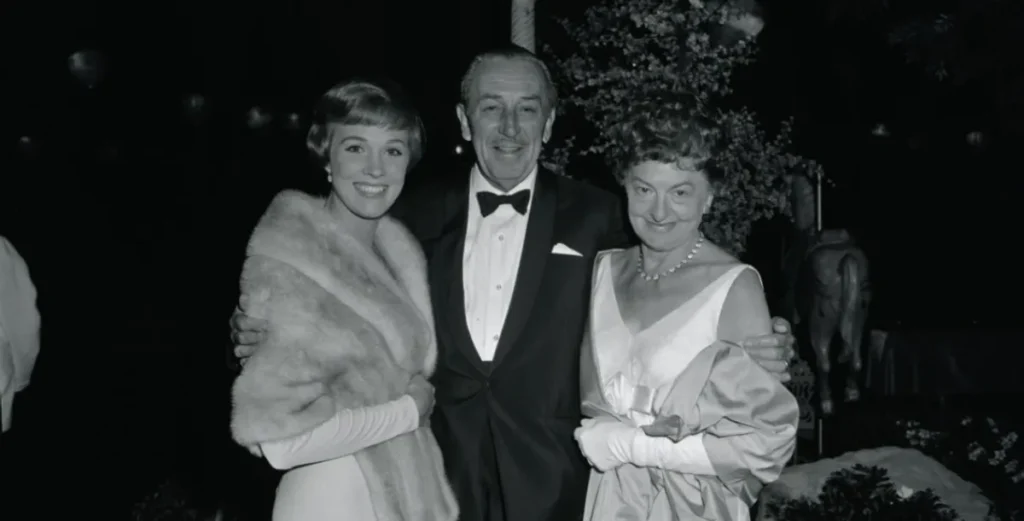 Julie Andrews, Walt Disney, y P. L. Travers