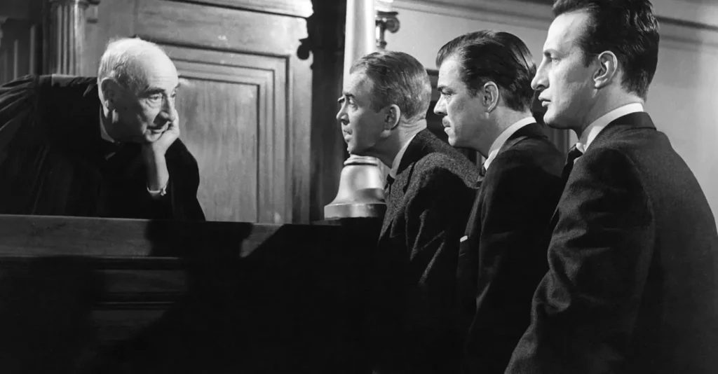 James Stewart, Arthur O'Connel y George C. Scott
