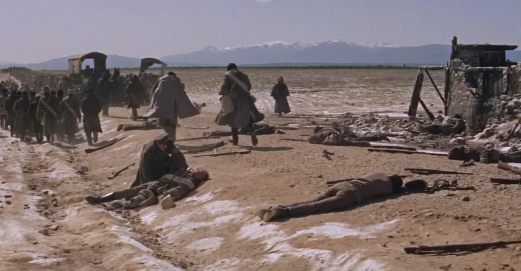 Escenas post batalla en Doctor Zhivago