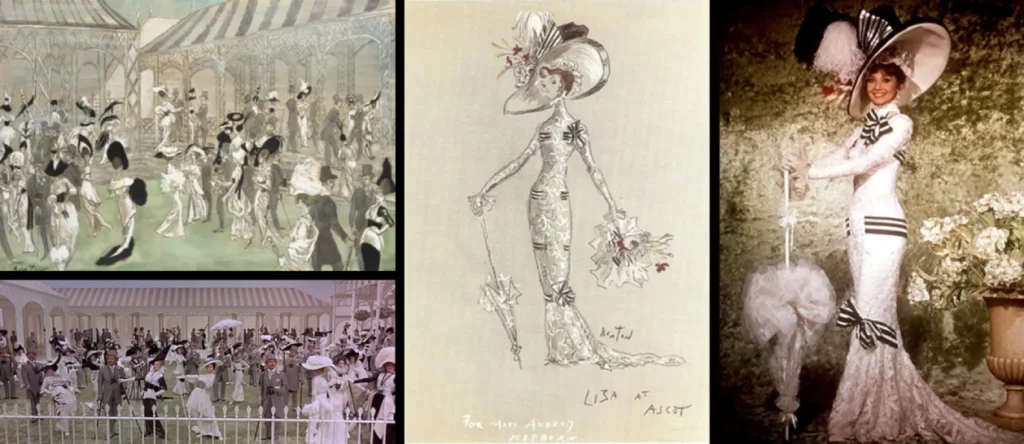 Recreación del hipódromo de Ascot y vestuario