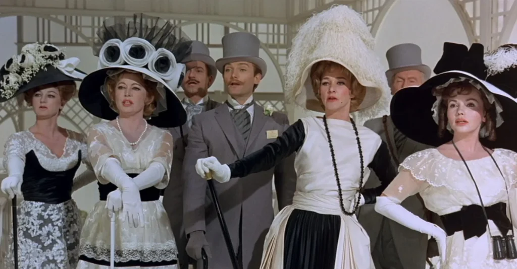 Vestuario de la escena del hipódromo de Ascot