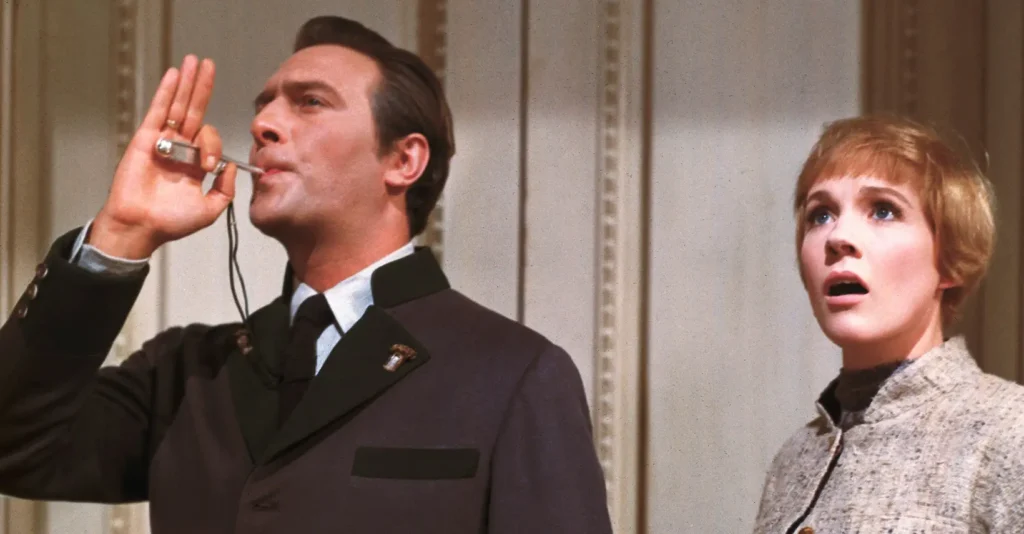 Christopher Plummer y Julie Andrews en Sonrisas y lágrimas