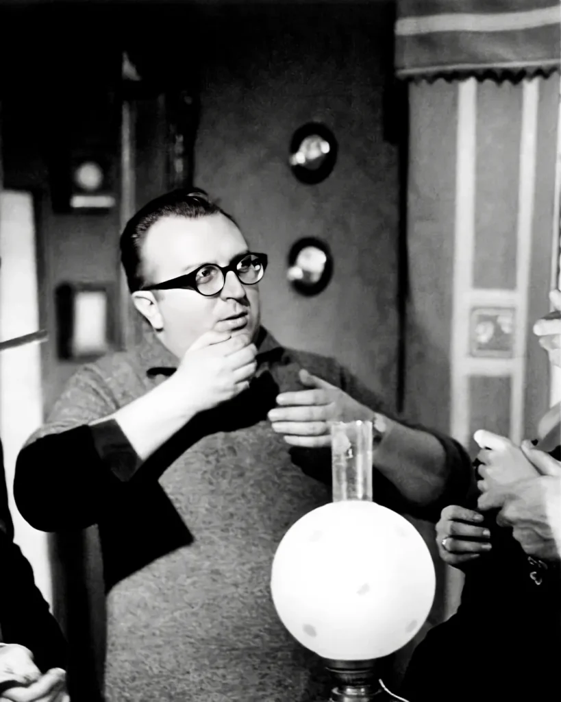 Sergio Leone el el rodaje de Por un puñado de dólares
