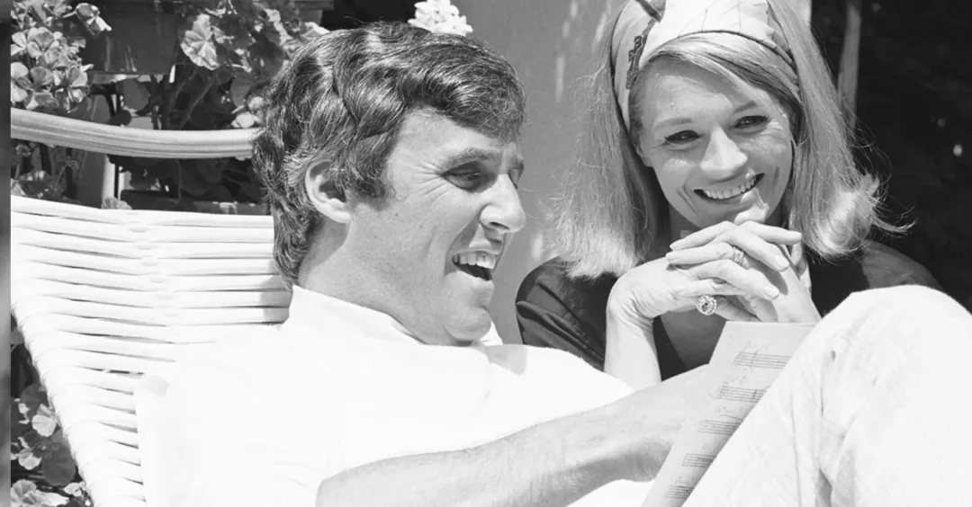 Burt Bacharach y Angie Dickinson durante su matrimonio