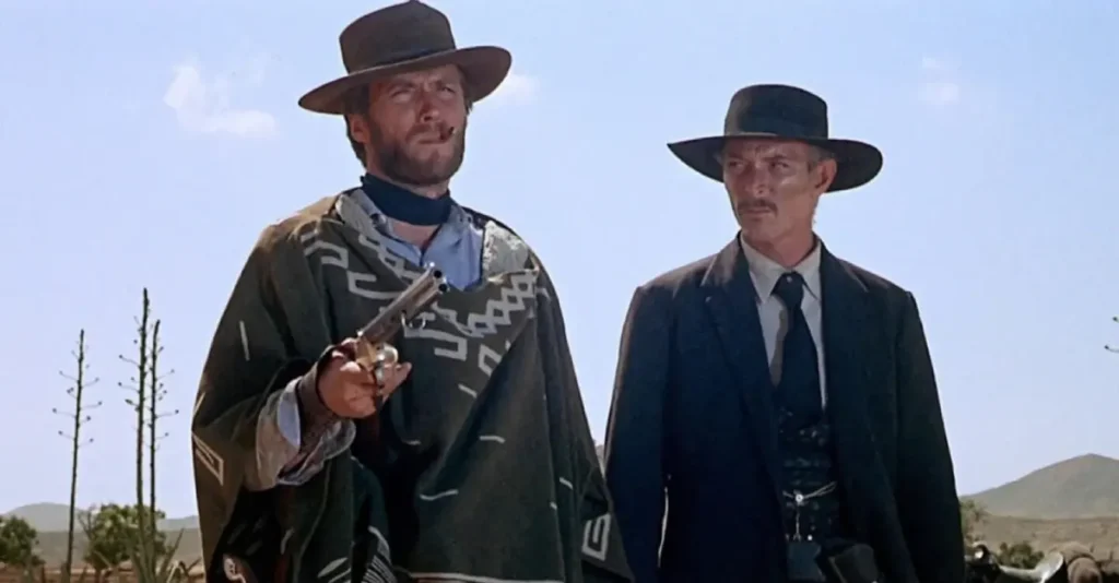 Clint Eastwood y Lee Van Cleef en La muerte tenía un precio