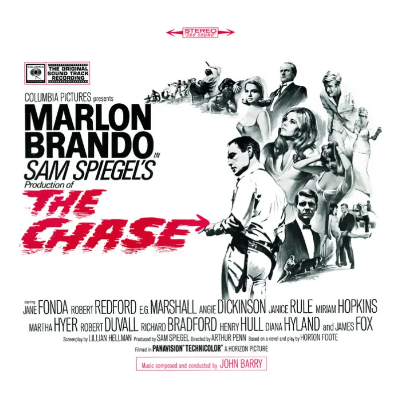 Portada del disco de la banda sonora de The Chase compuesto por John Barry