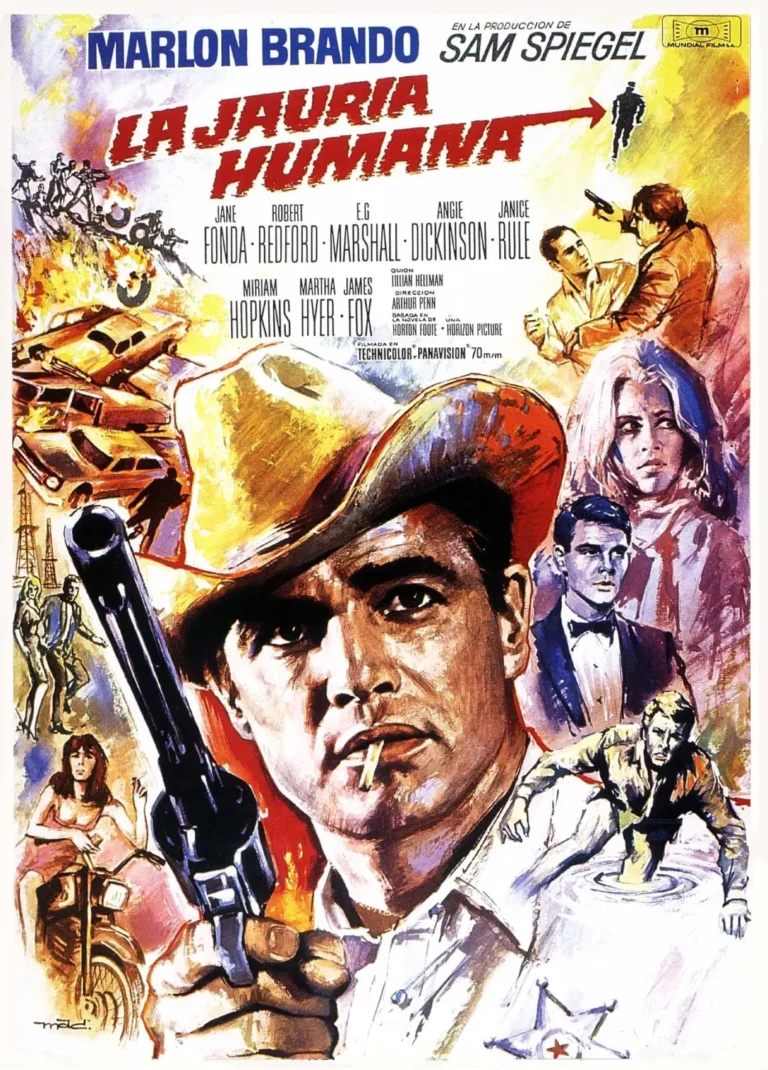 Cartel de La Jauría humana (1966)