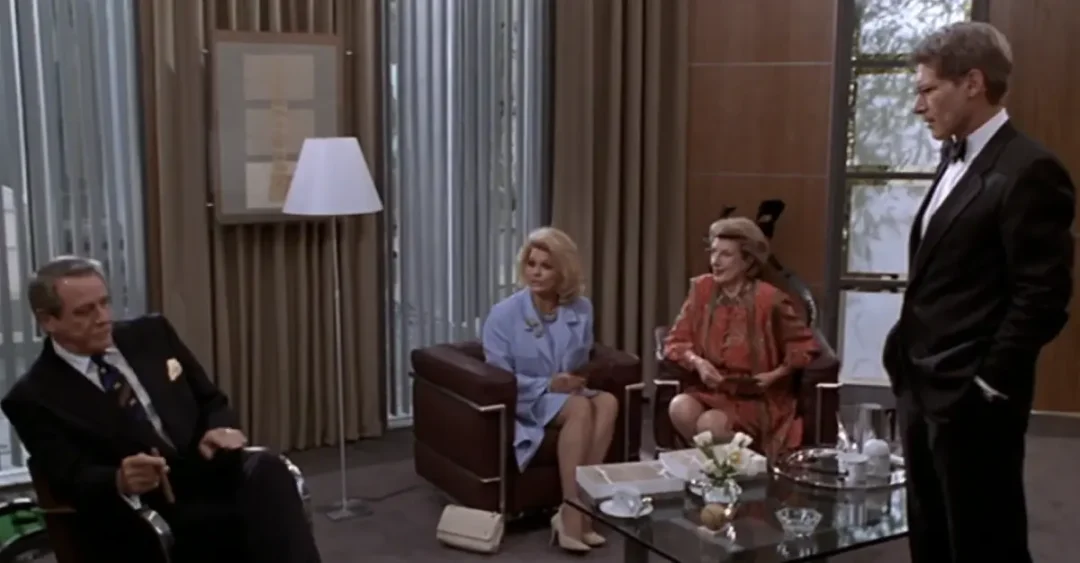 Richard Crenna, Angie Dickinson, Nancy Marchand y Harrison Ford en Sabrina