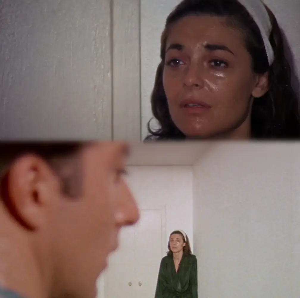 Zoom en la escena de la ruptura de Benjamin y la señora Robinson