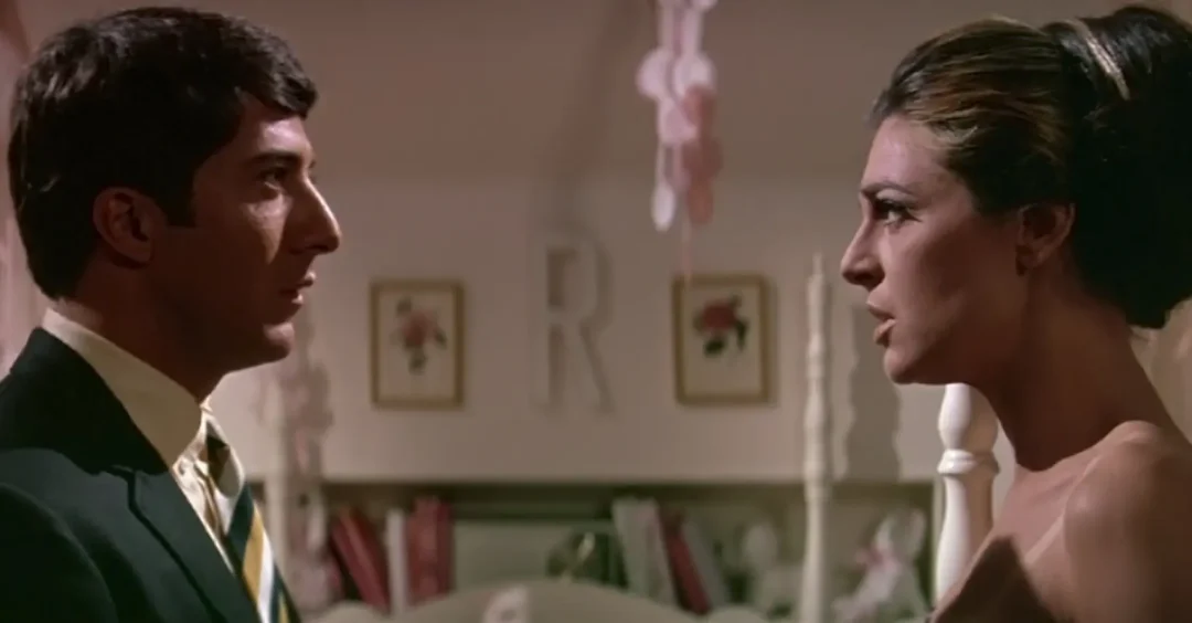 Benjamin y Mrs. Robinson acaban enfrentados en la película