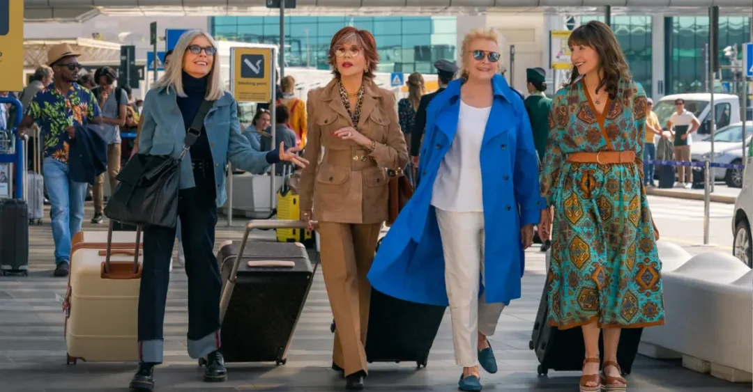 Diana Keaton, Jane Fonda, Candice Bergen y Mary Steenburgen en Book Club: Ahora en Italia. 