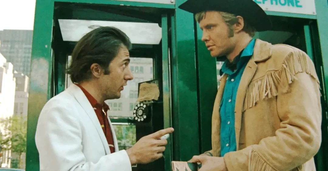 Dustin Hoffman y Jon Voight en Cowboy de medianoche