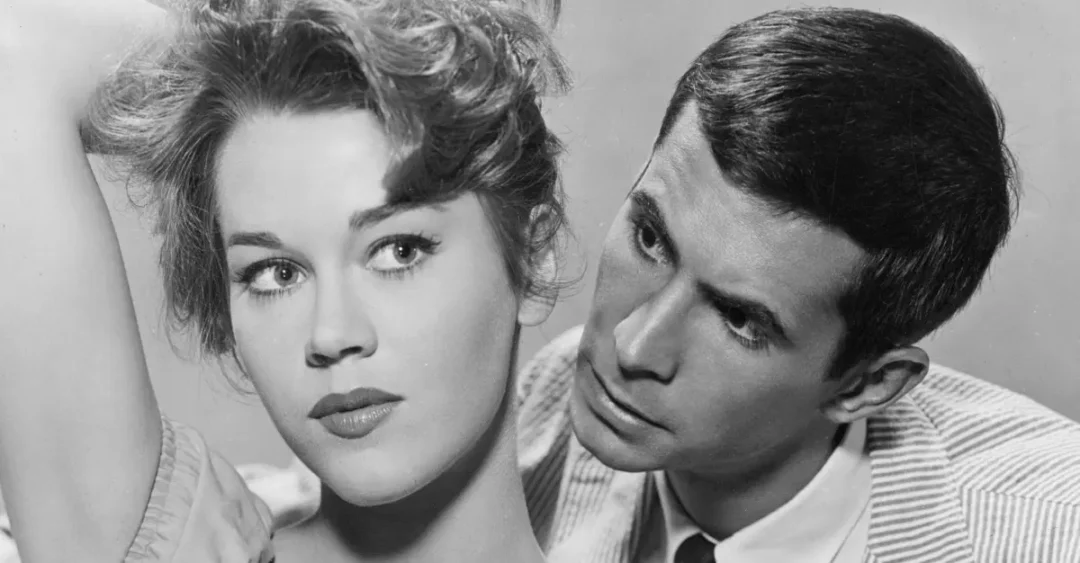 Jane Fonda y Anthony Perkins en la película Me casaré contigo (1960)