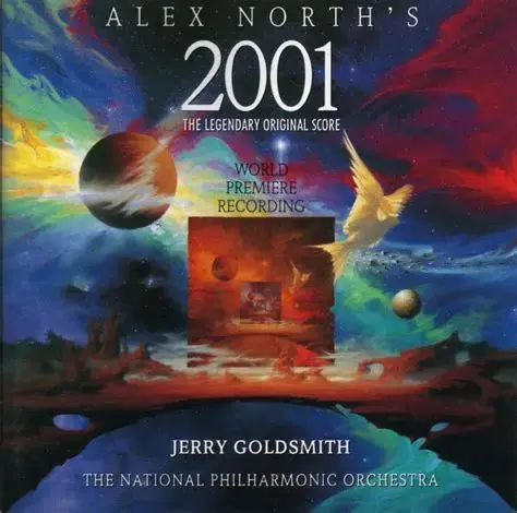 Portada del disco de Jerry Goldsmith sobre la partitura de Alex North