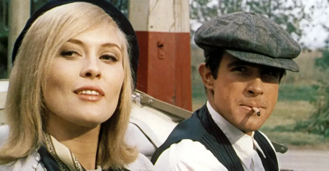 Faye Dunaway y Warren Beatty en Bonnie and Clyde 1967