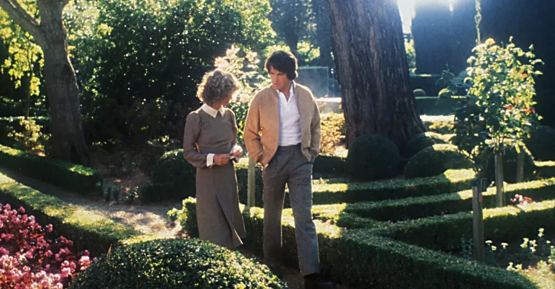 Julie Christie y Waren Beatty en El cielo puede esperar 1978
