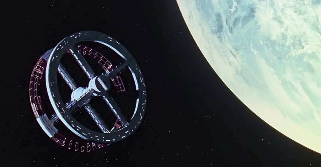 Estación orbital V que se ve en 2001