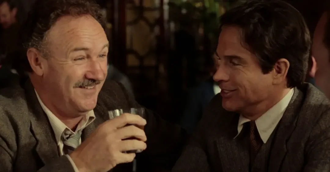 Gene Hackman y Warren Beatty en Rojos (1981)