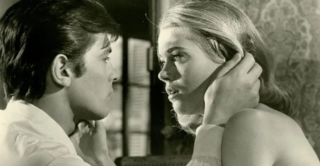 Alain Delon y Jane Fonda en Los felinos