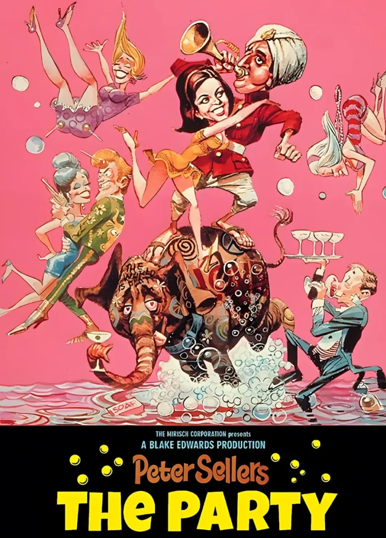 Poster en Inglés de The Party 1968