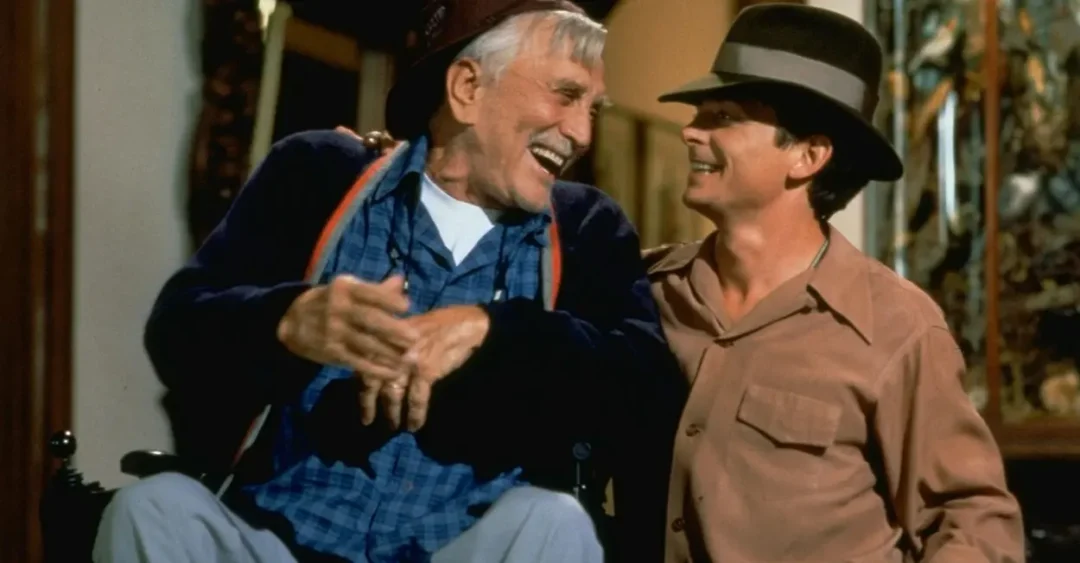 Kirk Douglas y Michael J. Fox en Los codiciosos