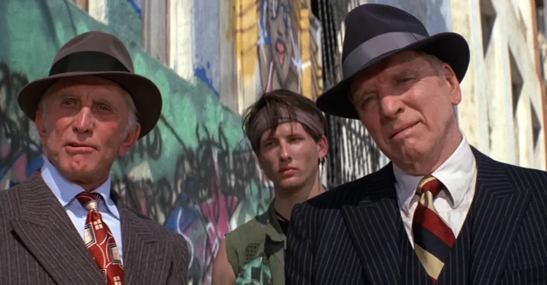 Kirk Douglas y Burt Lancaster en Otra ciudad otra ley (1986)