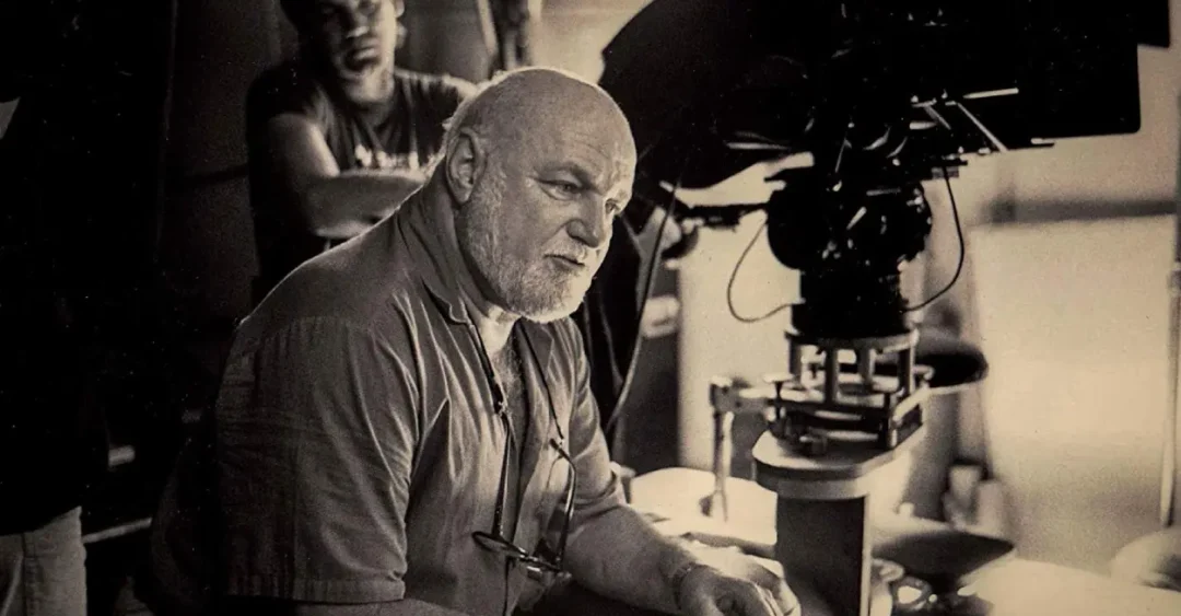 John Schlesinger en el set de rodaje