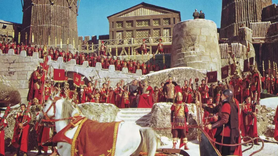 Decorados de La caída del Imperio Romano (1964)