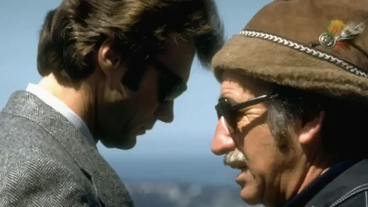 Clint Eastwood con Don Siegel durante el rodaje de Dirty Harry (1971)