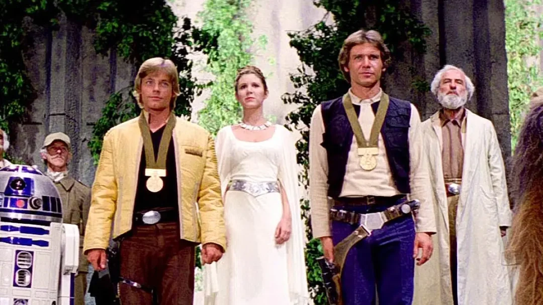 Escena final de Star Wars (1977)